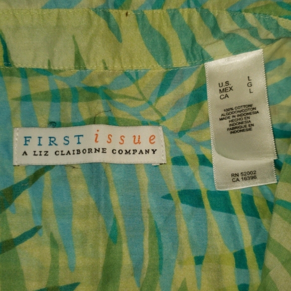 First Issue button down Hawaiian shirt! - Picture 2 of 3